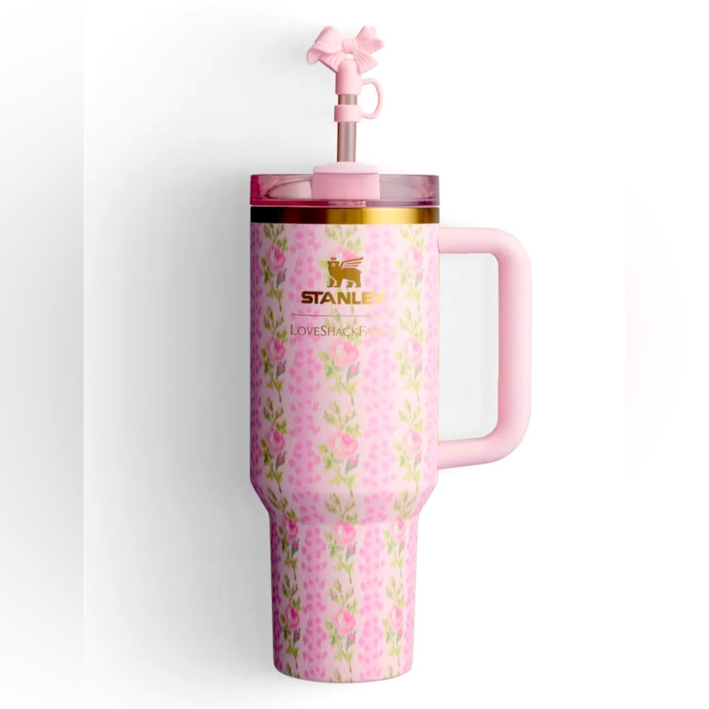 NEVER OPENED Stanley x LoveShackFancy 40oz Quencher NWT Pink Blooming Heirloom